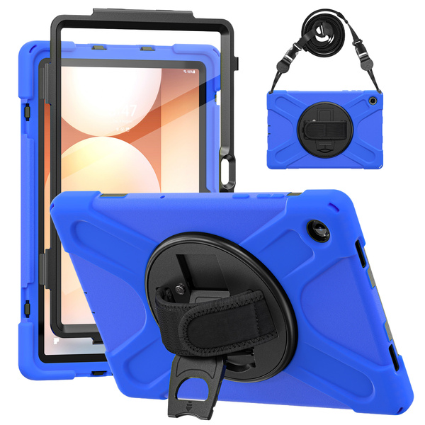 Etui do Samsung Galaxy Tab A11 Plus 10.9 2025 / A9 Plus - Pancerne z szybką, uchwytem i paskiem