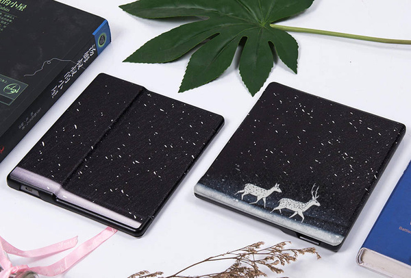 Etui Smart graficzne wzory do Kindle Oasis 2 / 3 - ochronne z podstawką, dostęp do portów i przycisków