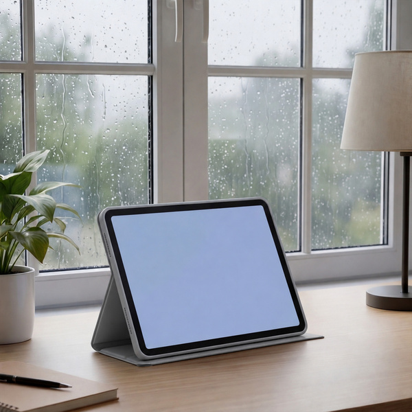 Etui do Redmi Pad 2 Pro 12.1 2025 z klapką i podstawką - szare