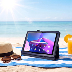 Etui do Lenovo Tab 10.1 2025 TB311FU TB311XU ZAEH0040PL z klapką - granatowe