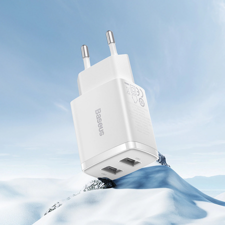 Baseus Compact ładowarka sieciowa 2x USB 10.5W