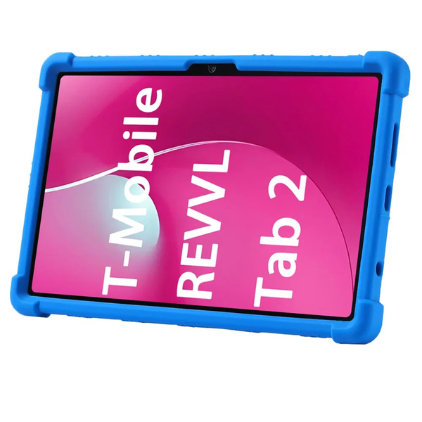 Etui Armor do T-Mobile T Tablet 2 10.1 5G 2025 pancerne, niebieskie - ochronne z podstawką