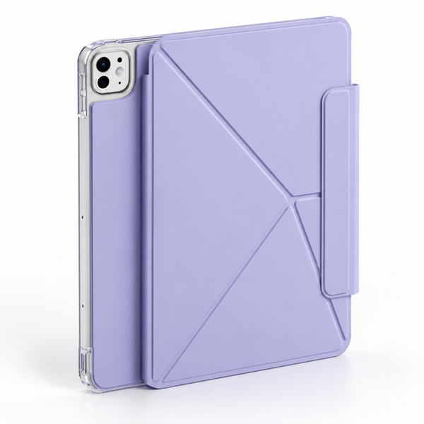 Etui Origami do Apple iPad Air 13 M4 M3 M2 2026/25/24 gen 8/7/6 - fioletowe