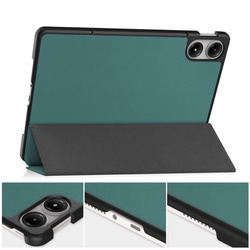 Etui Smart do Xiaomi Redmi Pad Pro 12.1 2024 z klapką / Redmi Pad Pro 12.1 2024, zielone - ochronne z podstawką