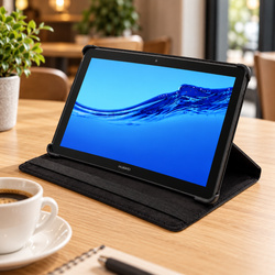 Etui z klapką do Huawei MediaPad T5 10 10.1 obrotowa podstawka ochronne