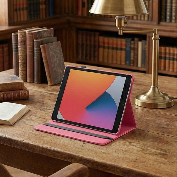 Etui Obrotowe do iPad 10.9 2022 Gen. 10 / iPad 11 2025 A16 Gen. 11, różowe - ochronne z podstawką