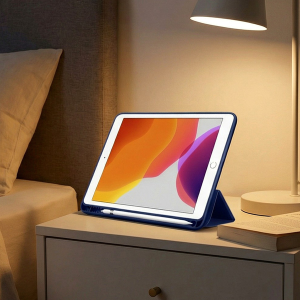 Etui Smart case do Apple iPad Mini 4 5 2015 / 2019 z klapką wake up sleep / Apple iPad Mini 4 / Apple iPad Mini 5, granatowe - ochronne