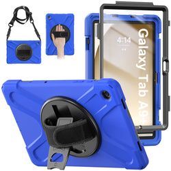 Etui Shockproof do Samsung Galaxy Tab A9 Plus 11 2023 X210 X215 X216, niebieskie - ochronne z podstawką