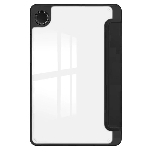 Etui Clear Pencil do Galaxy Tab A11 X135/ X133 A9 SM-X110/ SM-X115, uchwyt na rysik, czarne