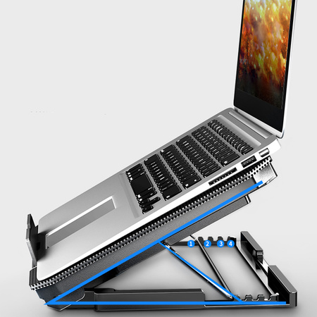 Regulowana Podstawka chłodząca pod laptop 12-17″ antypoślizgowa, biały