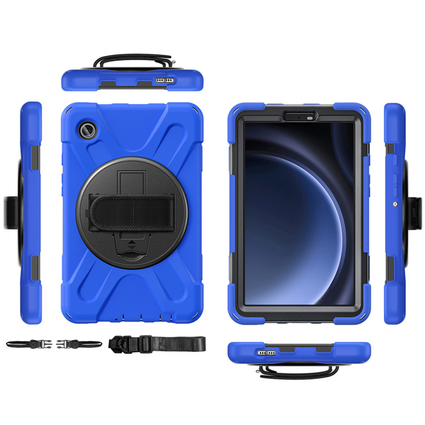 Etui pancerne Shockproof do Samsung Galaxy Tab A9 8 / 8.7 2023, niebieskie - ochronne
