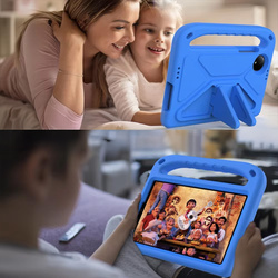 Etui FunColor do Redmi Pad SE 8.7 2024, niebieskie - ochronne z podstawką, dostęp do portów i przycisków