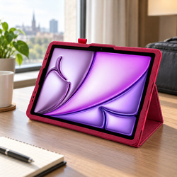Etui do Apple iPad Air 11 M4 M3 M2 2026/ 25/ 24 gen. 8/7 z klapką - różowe
