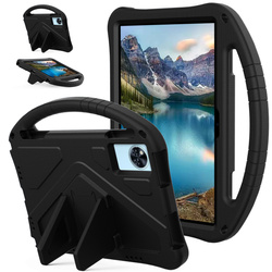 Etui FunColor do Lenovo Idea Tab 11, czarne - ochronne z podstawką, dostęp do portów i przycisków