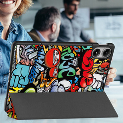 Etui Graficzne do Xiaomi Redmi Pad Pro 12.1 2024 / Poco Pad 12.1 z klapką - ochronne z podstawką