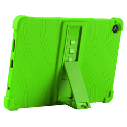 Etui Armor do T-Mobile T Tablet 2 10.1 5G 2025 pancerne, zielone - ochronne z podstawką
