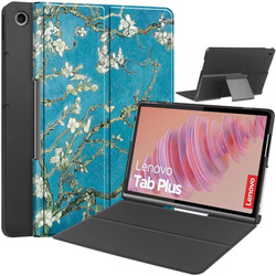 Etui Graphic do Lenovo Tab Plus, morelowe - ochronne z podstawką, dostęp do portów i przycisków