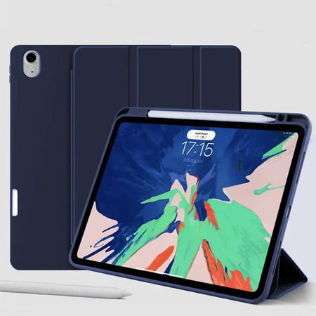 Etui Smart Pencil do Apple Pad 10 10.9 2022 / 11 A16 2025 , granatowe - ochronne, miejsce na rysik