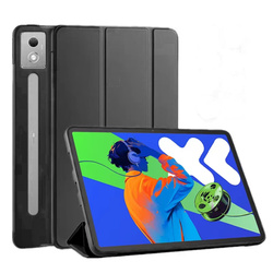 Etui Smart do Lenovo Idea Tab Pro / Pro MT 2025, czarne - ochronne z podstawką, dostęp do portów i przycisków