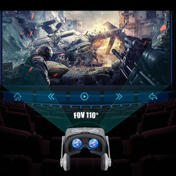 Zestaw Okulary 3D VR Shinecon G07E + Gamepad - do smartfona na filmy, gry i VR