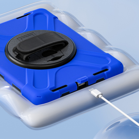 Etui Shockproof z uchwytem do Apple iPad 10.9 2022/11 A16 2025, niebieskie