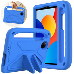 Etui FunColor do Redmi Pad SE 8.7 2024, niebieskie - ochronne z podstawką, dostęp do portów i przycisków
