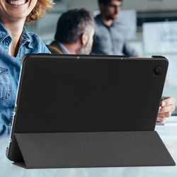 Etui Smart do T-Mobile T Tablet 2 10.1 5G 2025 z klapką, czarne - ochronne z podstawką