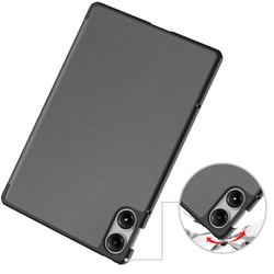Etui Smart do Xiaomi Redmi Pad Pro 12.1 2024 z klapką / Redmi Pad Pro 12.1 2024, szare - ochronne z podstawką