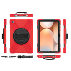 Etui do Samsung Galaxy Tab A11 Plus 10.9 2025 / A9 Plus - Pancerne z szybką, uchwytem i paskiem
