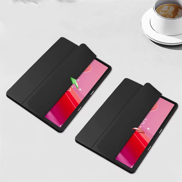 Etui Crystal case do Lenovo Tab M11 10.95 11 / 11 TB330, czarne - ochronne z podstawką