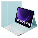 Etui kolorowe z klawiaturą touchpad do Samsung Galaxy Tab S9 FE 10.9 2023 SM-X510/ SM-X516/ S10 FE 2025 SM-X520/ SM-X526