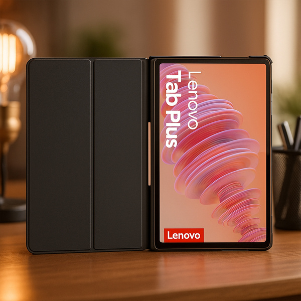 Etui Graphic do Lenovo Tab Plus, Graffiti - ochronne z podstawką, dostęp do portów i przycisków
