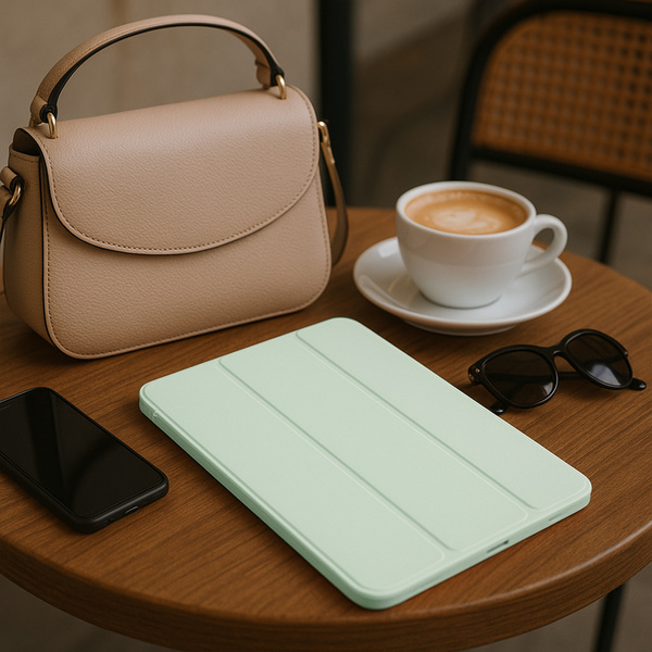 Etui Clear Pencil do Galaxy Tab S9 FE 10.9 SM / Galaxy Tab S9 FE 10.9 SM S10 / Samsung Galaxy Tab S9, zielone - ochronne