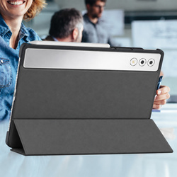 Etui Smart do Lenovo Yoga Tab Plus 12.7 2025 z klapką i podstawką - szare