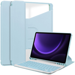 Etui 360 z klawiaturą do Samsung Galaxy Tab S9 / S10 FE 10.9 na Rysik / Samsung Galaxy Tab S10 - ochronne