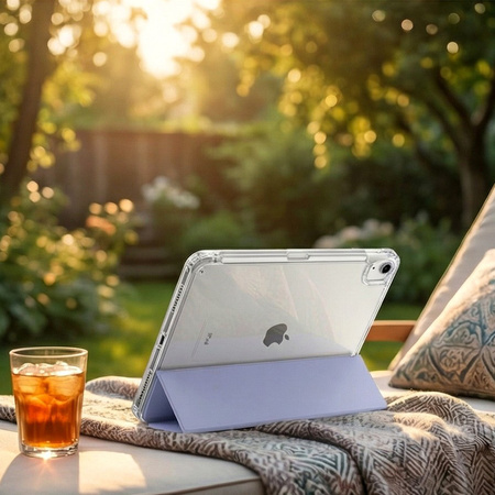 Etui Hard Crystal do APPLE IPAD 10.9" 10 2022 / IPAD 11 A16 2025 Gen 10 11, fioletowe