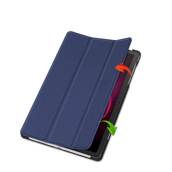 Etui Smart Case do T-Mobile T Tablet 5G 10.36, granatowe - ochronne z podstawką, dostęp do portów i przycisków