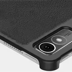 Etui Smart Case do Lenovo Tab P12 12 / Tab P12 TB370, czarne - ochronne z podstawką, dostęp do portów i przycisków