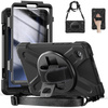 Etui pancerne Shockproof do Samsung Galaxy Tab A9 8 / 8.7 2023, czarne - ochronne z podstawką