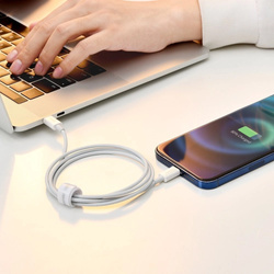 Kabel Baseus Superior Series USB-C / Lightning PD 20W 1 m, biały