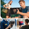 Etui Armor Strap z paskiem do Lenovo Tab M11 10.95, czarne - ochronne z podstawką, dostęp do portów i przycisków