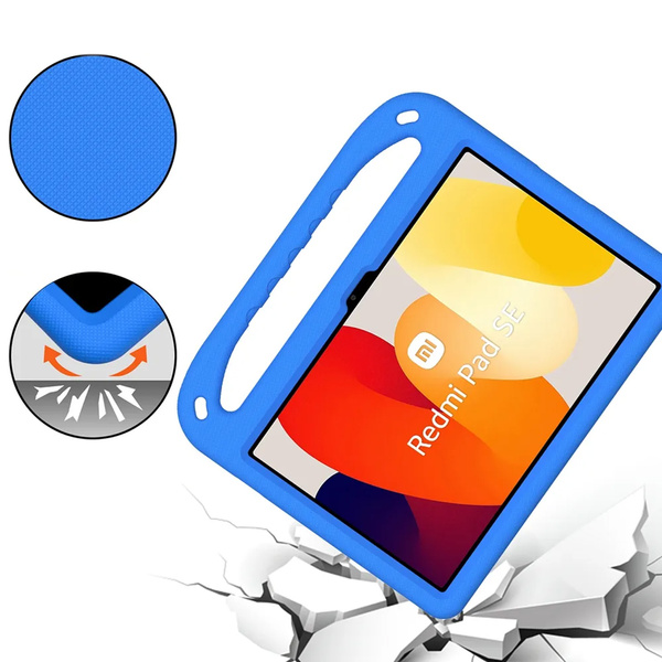 Etui do Xiaomi Redmi Pad SE 11 2023, niebieskie - ochronne z podstawką, dostęp do portów i przycisków