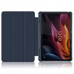 Etui z klapką Clear do Lenovo Tab K11 Plus 11.45 / Lenovo K11 Plus, granatowe - ochronne z podstawką