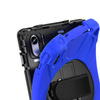 Etui Armor Strap do Lenovo Tab M11, granatowe - ochronne z podstawką, dostęp do portów i przycisków