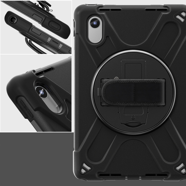 Etui pancerne Armor do Idea Tab 11 / Lenovo Idea Tab - ochronne z podstawką, dostęp do portów i przycisków