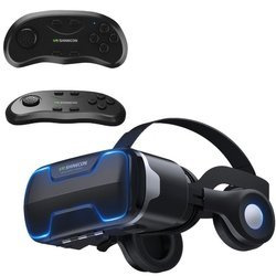 Zestaw Okulary 3D VR Shinecon G02ED + Gamepad - do smartfona na filmy, gry i VR