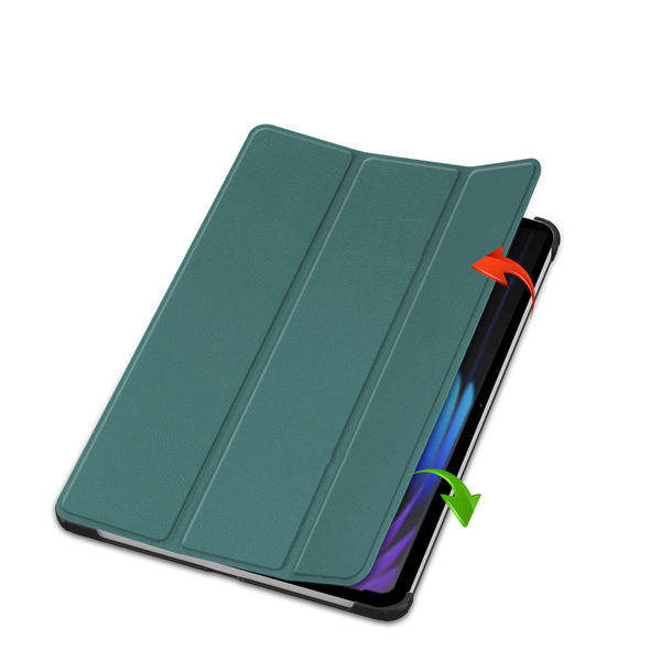 Etui Smart do Xiaomi Pad 7 / Pad 7 Pro 11.2 z klapką / Xiaomi Pad 7 Pro, zielone - ochronne z podstawką