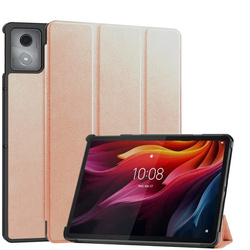Etui Smart z klapką do Lenovo Tab K11 Plus 11.45 / Lenovo K11 Plus, różowe złoto - ochronne z podstawką