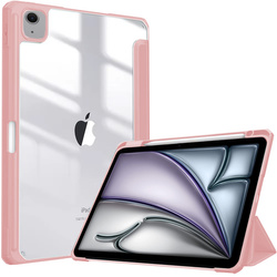 Etui pokrowiec Hard Crystal Pencil do iPad Air 13 Gen 6 2024 A2903 A2904, różowe