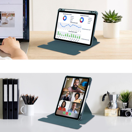 Etui 360 i KLAWIATURA do Apple iPad 10.9 2022 Gen. 10 / 11 2025 A16 Gen. 11, zielone